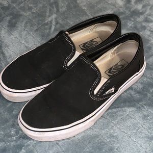 Black and white vans